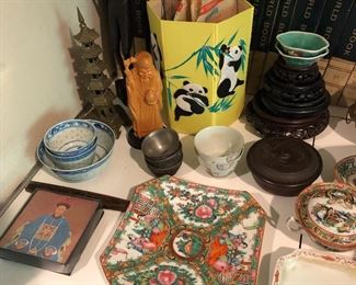 Chinese porcelain; many interesting items from China and other countries in Asia.