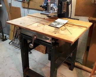 Powr-Kraft 10" radial arm saw.