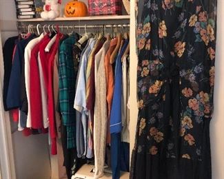 Vintage clothing to be found in a few areas of the house.