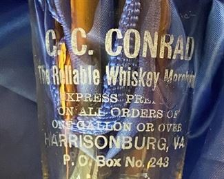 C C Conrad Whiskey •Harrisonburg, VA shot glass