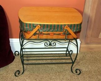 Longaberger Picnic Basket with Stand