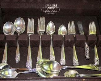 62 pcs. International Sterling Flatware Spring Glory Pattern