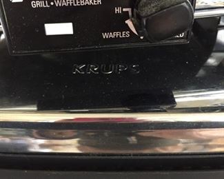Waffle maker, and Krups panini grill