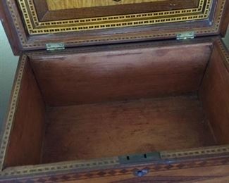 inside showing elaborate Marquetery