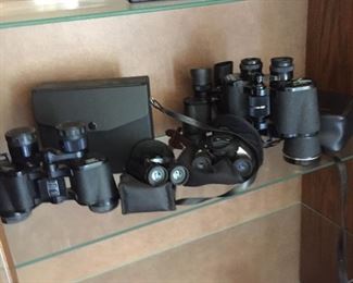lots of binoculars