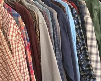 great cotton shirts 17 1/2--Eddie Bauer -Pendleton-Land's End IZOD