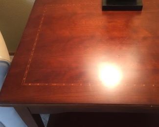 inlaid lamp table