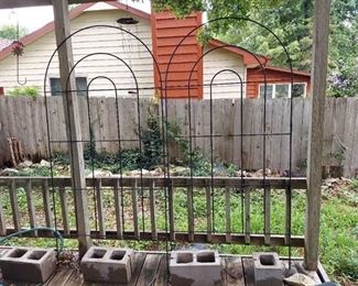 2 Large Metal Trellis