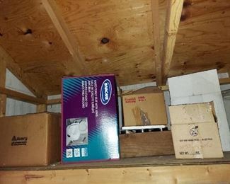 Jars on Shelf in Shed