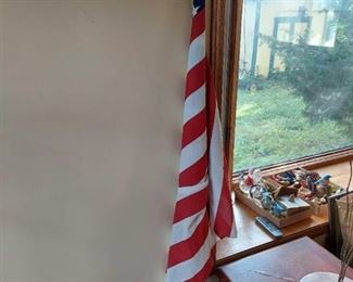 US Flag on Pole
