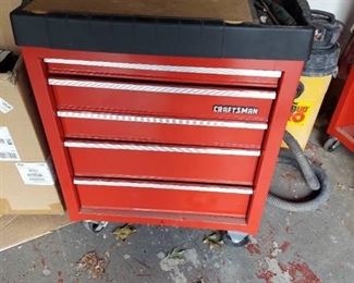 Craftsman Toolchest on Wheels with Contents - Top Drawer Needs Work on Glides