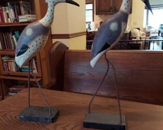 pair of wooden stilts