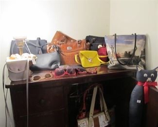 lot's of cute purses, shoes, hats, boots, & more...