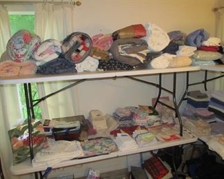 Lots of lovely linens!