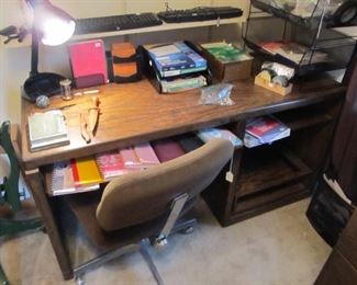 Vintage computer desk - solid wood. PRESALE ITEM $100.