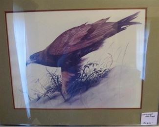 Beautiful art piece of a magestic eagle