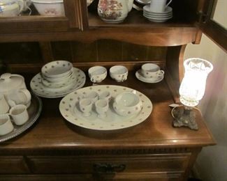 Lots of beautiful antique wine glasses & fine china