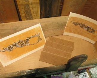 Hand-carved gunstock designs - now beautiful artwork.