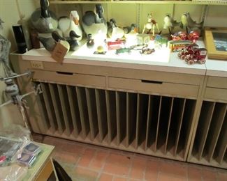 PRESALE ITEM - $500    Countertop w/ verticle& drawer storage w/ light table.