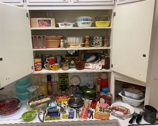 Mid Century and vintage kitchen items 