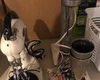 Vintage mixer and milkshake blender