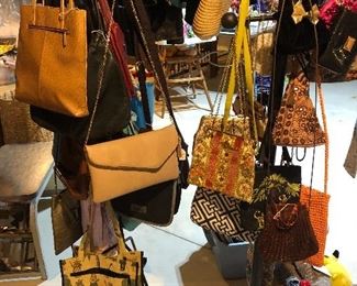 Lots of purses - some designer labels