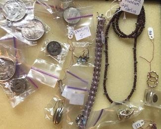 Jewelry and some coins