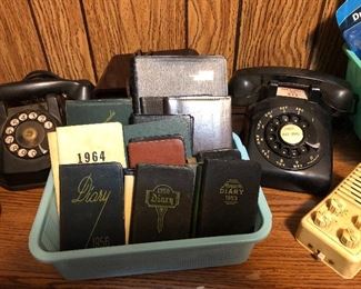 Vintage rotary phones