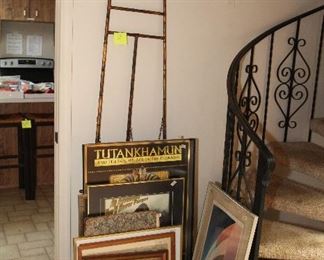 Framed Pictures, Easel