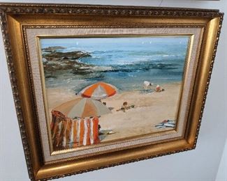 Beach scene: Lois Clark