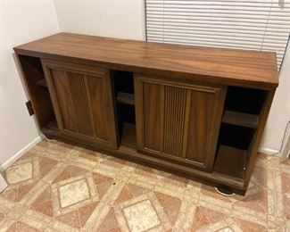 Credenza with sliding doors