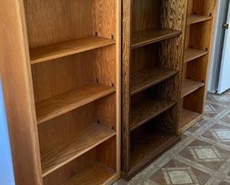 Multiple bookcases