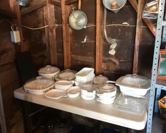 Corning Ware casserole and baking pans