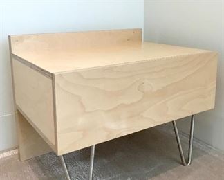 Modernica Case Study Bedside Table
Maple veneer with steel legs
12.5”W x 18”D x 19”H
Was $450
Now $200
