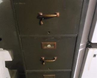 Vintage Shaw Walker Filing Cabinet