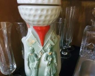 Vintage Jim Beam Gold Tournament Decanter