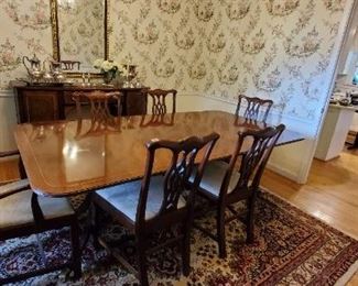 Baker Dining Table and Chairs