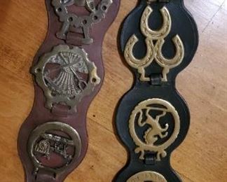 Vintage Brass Horse Medallions