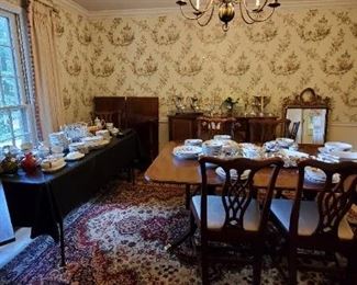 Baker Dining Table and Chairs