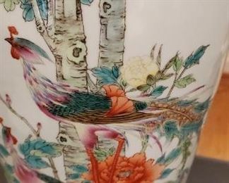 Chinese Vase with Dragon Details