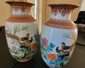 Chinese Famille Rose Vase (1912-1949) pair available