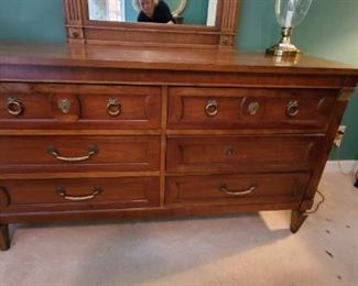 Vintage Thomasville Dresser and Mirror