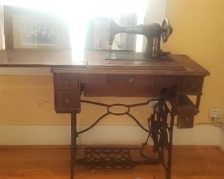 antique treadle sewing machine