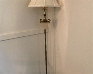 Marble based floor standing lamp
