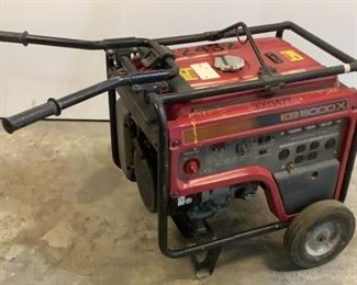 Located in: Chattanooga, TN
MFG Honda
Model EB5000X
Power (V-A-W-P) 120/240V - 60Hz - 1Ph
Rating 4.5/5.0 KVA
Gas Powered Generator
Size (WDH) 25"W x 41"D x 27-1/2"H
*Per Consignor Works Great New Transfer Switch*
**Sold As Is Where Is**

SKU: C-9-1-R