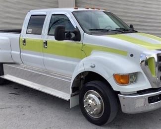 VIN 3FRNF66D98V652493
Year: 2008 Make: Ford Model: F-650 Trim Level: SD
Engine Type: 6.7L V8 Diesel
Transmission: Automatic
Miles: TMU
Color: White
Driveline: 2WD
Located In: Chattanooga, TN
Operational Status: Runs And Drives
**Odometer Replaced @ approx 210,000 miles**
Power Windows
Power Locks
Power Mirrors
Air Ride Seats
Vinyl Interior
Heat/AC Tested Works
Odometer States 36,429 Miles
Sold on TN Title
**Sold as is Where is**

1-49