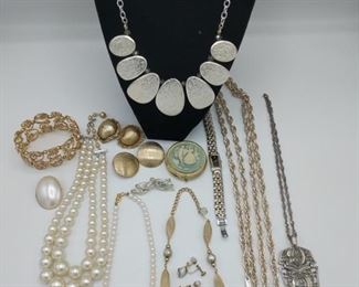 Smaller Pearl necklace measures 15" and longest necklace made in West Germany measures 54". https://ctbids.com/#!/description/share/974325