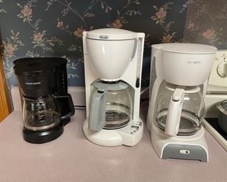 Black & Decker, Mr. Coffee, DeLonghi coffee makers. All in working condition. https://ctbids.com/#!/description/share/974558