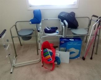 Aspen back brace, blood pressure monitor, toilet seat and portable toilets, bathroom scale and more. https://ctbids.com/#!/description/share/981193