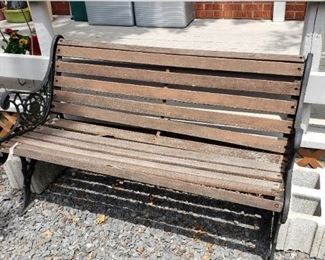 wooden/iron bench